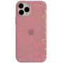 Průhledný kryt s měňavými srdíčky pro iPhone 12 Pro Max - růžový