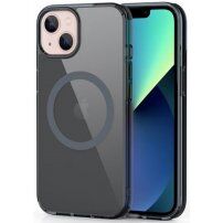 Lesklý průhledný kryt s MagSafe pro iPhone 13 - černý