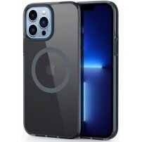 Lesklý průhledný kryt s MagSafe pro iPhone 13 Pro - černý