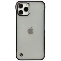 Ochranný matný transparentní kryt pro iPhone 11 Pro Max - černý