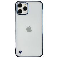 Ochranný matný transparentní kryt pro iPhone 11 Pro Max - modrý
