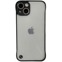 Ochranný matný transparentní kryt pro iPhone 13 - černý