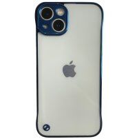 Ochranný matný transparentní kryt pro iPhone 13 - modrý