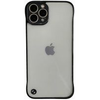 Ochranný matný transparentní kryt pro iPhone 13 Pro - černý