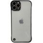 Ochranný matný transparentní kryt pro iPhone 13 Pro Max - černý