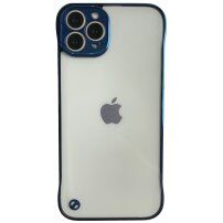 Ochranný matný transparentní kryt pro iPhone 13 Pro Max - modrý