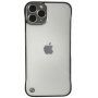 Ochranný matný transparentní kryt pro iPhone 13 Pro Max - stříbrný