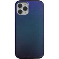 Ochranný mrazivě třpytivý kryt pro iPhone 12 Pro Max - modrý