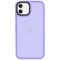 Ochranný matný kryt pro iPhone 12 / 12 Pro - fialový