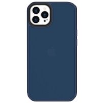 Ochranný matný kryt pro iPhone 13 Pro Max - modrý