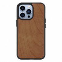Ochranný dřevěný kryt pro iPhone 13 Pro Max - třešeň