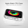 Haweel transparentní pouzdro z měkkého plastu pro Apple Watch 42mm - šedý