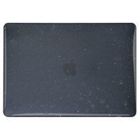 Lesklý transparentní kryt se třpytkami pro MacBook Pro 13" (A1706 / A1708 / A1989 / A2159) - černý
