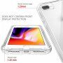 Nárazuvzdorné dvoubarevné transparentní pouzdro pro iPhone 7 Plus / 8 Plus - černé