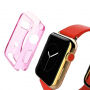 Haweel transparentní pouzdro z měkkého plastu pro Apple Watch 42mm - růžový