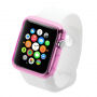 Haweel transparentní pouzdro z měkkého plastu pro Apple Watch 42mm - růžový