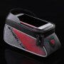 Wheel up voděodolná brašna na kolo s prostorem pro iPhone - červenošedá