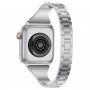 Kovový řemínek s kamínky pro Apple Watch 42mm / 41mm / 40mm / 38mm - stříbrný