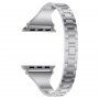 Kovový řemínek s kamínky pro Apple Watch 42mm / 41mm / 40mm / 38mm - stříbrný