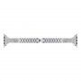Kovový řemínek s kamínky pro Apple Watch 42mm / 41mm / 40mm / 38mm - stříbrný