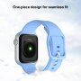 Jednobarevný silikonový řemínek pro Apple Watch Ultra 49mm / 46mm / 45mm / 44mm / 42mm - mentolový