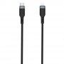 Wiwu opletený datový a nabíjecí kabel USB-C / Lightning pro iPhone / iPad / iPod / AirPods - 3 m - černý
