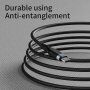Wiwu opletený datový a nabíjecí kabel USB-C / Lightning pro iPhone / iPad / iPod / AirPods - 3 m - černý