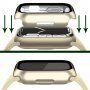 Metalické pouzdro s tvrzeným sklem pro Apple Watch 41mm - starlight