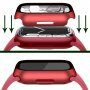 Metalické pouzdro s tvrzeným sklem pro Apple Watch 45mm - červené