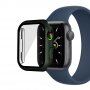 Matné pouzdro s tvrzeným sklem pro Apple Watch 45mm - olivové