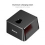 BASEUS hliníkový nabíjecí stojánek pro Apple iPhone - černý