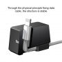 BASEUS hliníkový nabíjecí stojánek pro Apple iPhone - černý