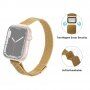 Tenký kovový řemínek milánský tah pro Apple Watch 42mm / 41mm / 40mm / 38mm - zlatý