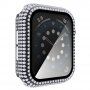 Pouzdro posázené kamínky s tvrzeným sklem pro Apple Watch 40mm - čiré