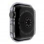 Pouzdro posázené kamínky s tvrzeným sklem pro Apple Watch 40mm - čiré