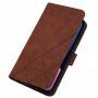 Flipové pouzdro s popruhem ve stylu crossbody pro iPhone 13 Pro Max - hnědé