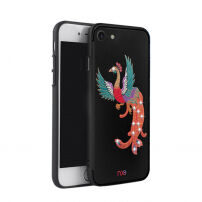 Luxusní ochranný kryt pro Apple iPhone SE (2020/2022) / 8 / 7 s výšivkou - páv