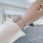 Transparentní řemínek s flitry pro Apple Watch 42mm / 41mm / 40mm / 38mm - zelený