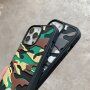 Ochranný kryt se vzorem maskování pro iPhone 13 Pro - žlutý