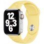 Silikonový řemínek se vzorem květin pro Apple Watch Ultra 49mm / 46mm / 45mm / 44mm / 42mm - pastelově žlutý