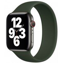Navlékací silikonový řemínek pro Apple Watch 42mm / 41mm / 40mm / 38mm - M - olivový