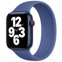 Navlékací silikonový řemínek pro Apple Watch 42mm / 41mm / 40mm / 38mm - S - modrý