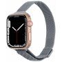 Tenký kovový řemínek milánský tah pro Apple Watch Ultra 49mm / 46mm / 45mm / 44mm / 42mm - šedý
