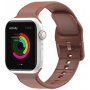 Jednobarevný silikonový řemínek pro Apple Watch Ultra 49mm / 46mm / 45mm / 44mm / 42mm - hnědý