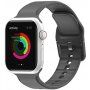 Jednobarevný silikonový řemínek pro Apple Watch Ultra 49mm / 46mm / 45mm / 44mm / 42mm - šedý
