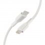 Belkin Playa odolný kabel MFi Lightning / USB-C pro iPhone / iPad - 1m - bílý