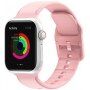 Jednobarevný silikonový řemínek pro Apple Watch Ultra 49mm / 46mm / 45mm / 44mm / 42mm - růžový