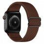 Nylonový řemínek s posuvnou přezkou pro Apple Watch Ultra 49mm / 46mm / 45mm / 44mm / 42mm - hnědý