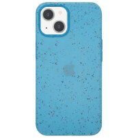 Mutural silikonový kryt s barevnými tečkami pro iPhone 13 - modrý