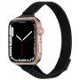 Tenký kovový řemínek milánský tah pro Apple Watch 42mm / 41mm / 40mm / 38mm - černý